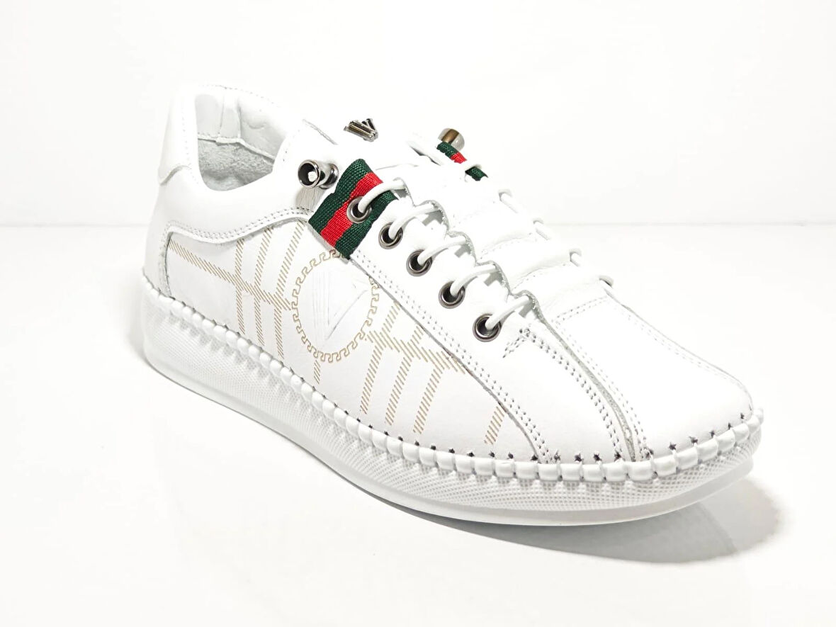 Voyager Z096 Beyaz Kadın Deri Casual Ayakkabı