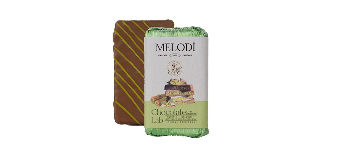 Melodi Çikolata Dubai Çikolatası 90gr(2 Adet)