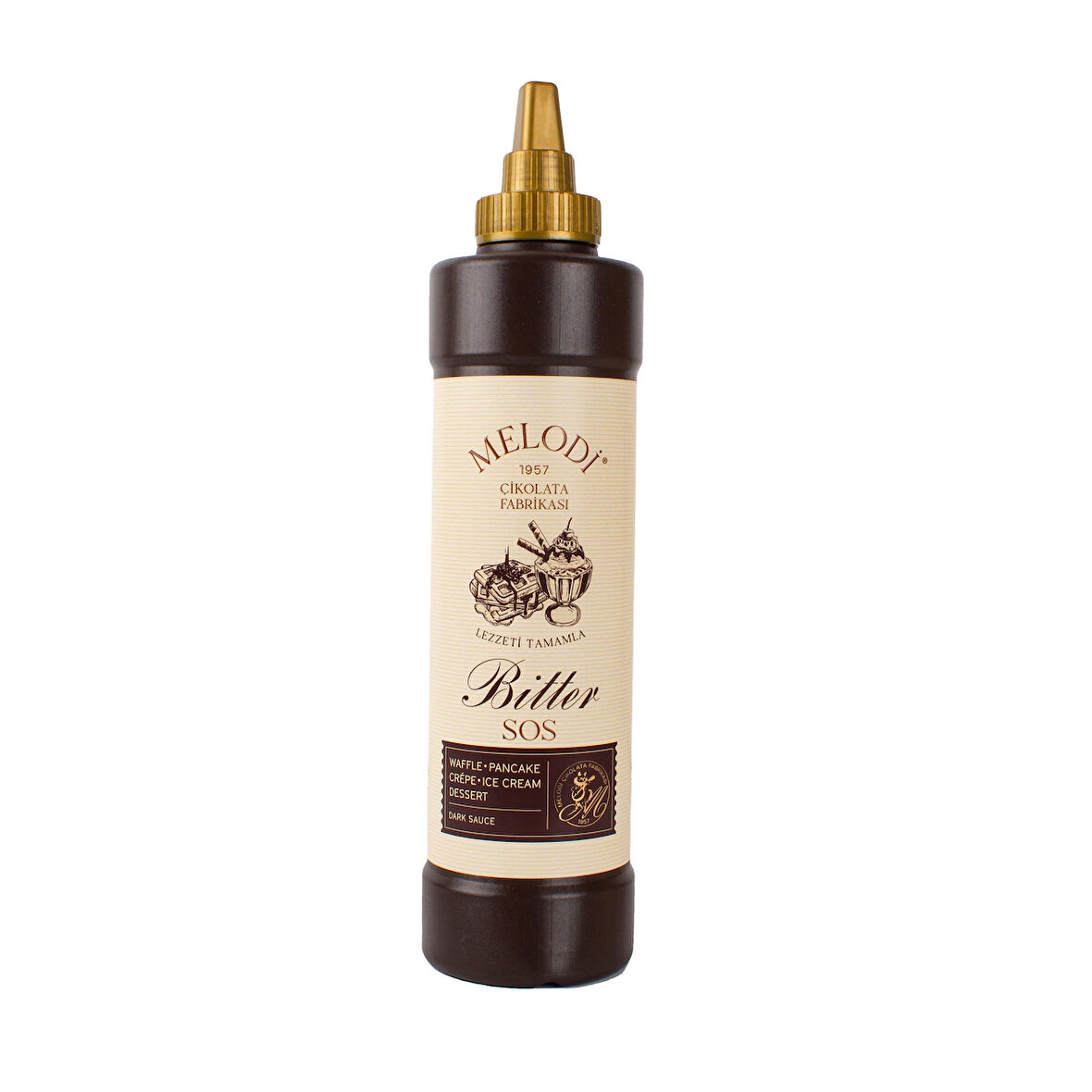 Melodi Çikolata Bitter Waffle Sos 300 Gr
