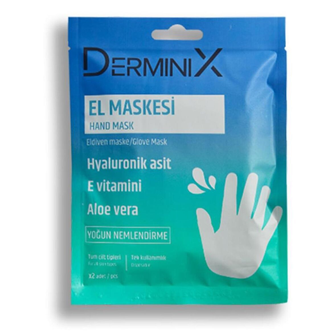 Derminix Hyaluronik Asit & E vitamini & Aloe Vera Nemlendirici El Maskesi