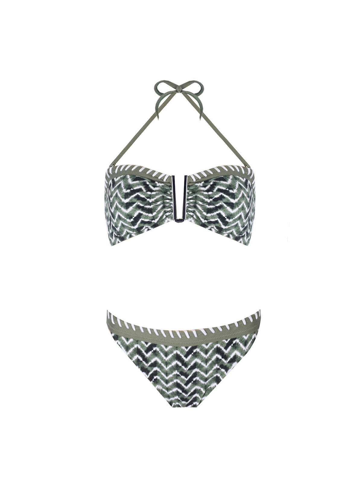 Zeki Yağ Yeşili Kadın Bikini Takım B.1003-23