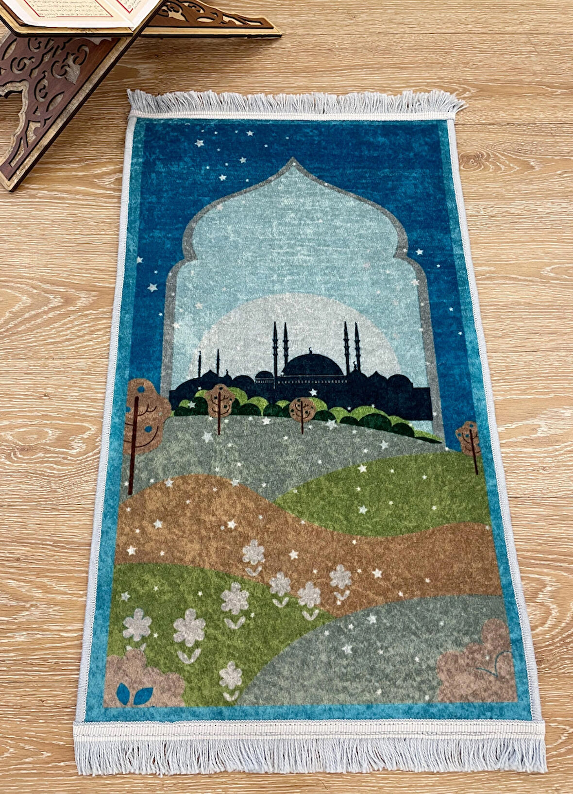 Çocuk Seccadesi Mavi 50x80 Ebat