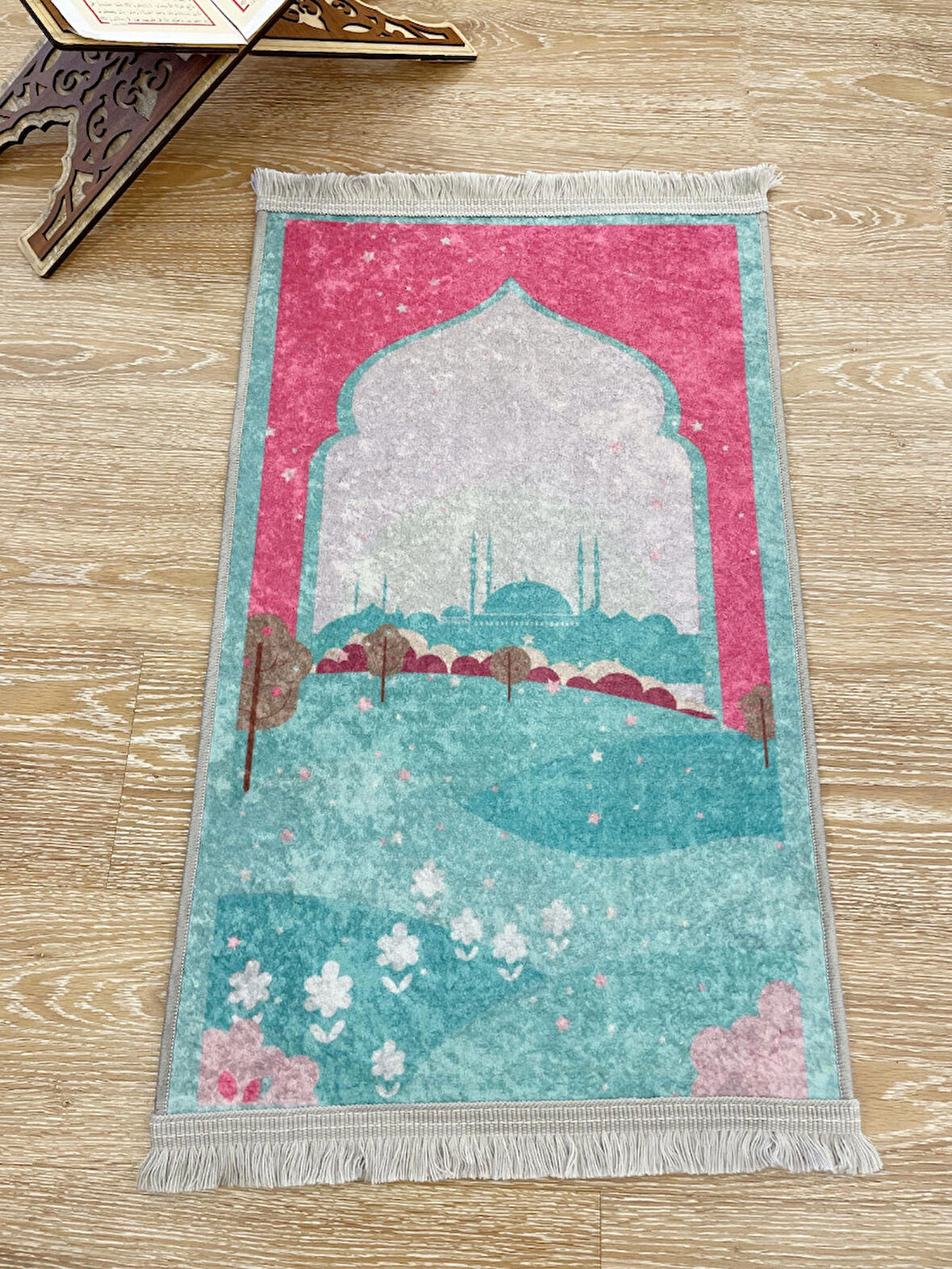 Çocuk Seccadesi Pembe 50x80 Ebat