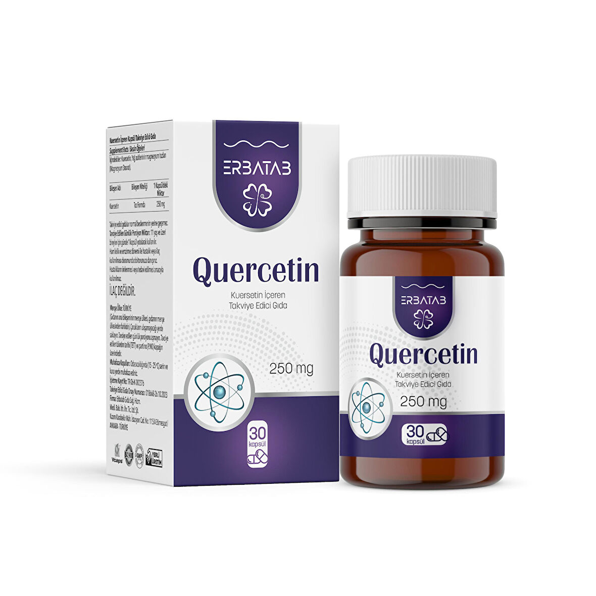 Erbatab Quercetin 30 Kapsül