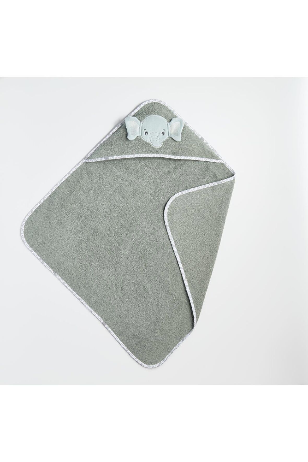 Gezenbebe Hero Karakterli Bebek Çocuk Kapüşonlu Havlu 75X80 Elephant