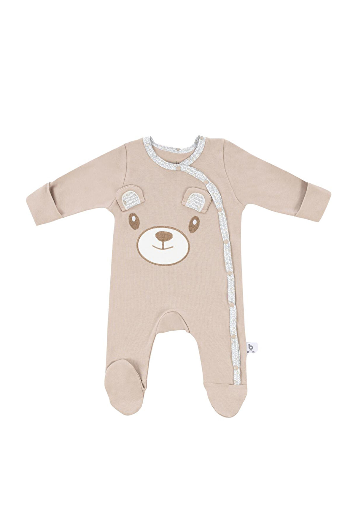 Gezenbebe Hero Uzun Kollu Nakışlı Bebek Tulumu