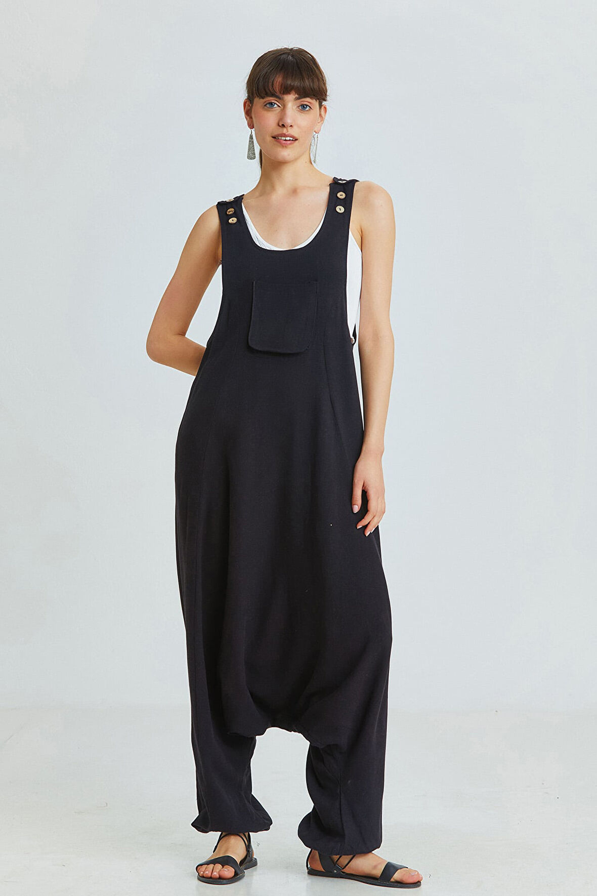 Otantik Şalvar Tulum Siyah | S/M