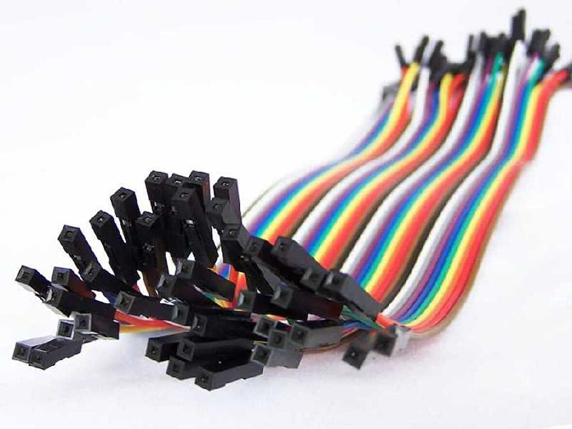 Robotistan 40 Pin Ayrılabilen Dişi-Dişi F-F Jumper Kablo-200 mm