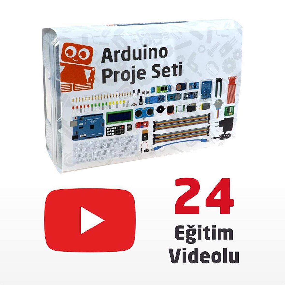 Robotistan Arduino Uyumlu Proje Seti - Full Set - Kitaplı ve Videolu