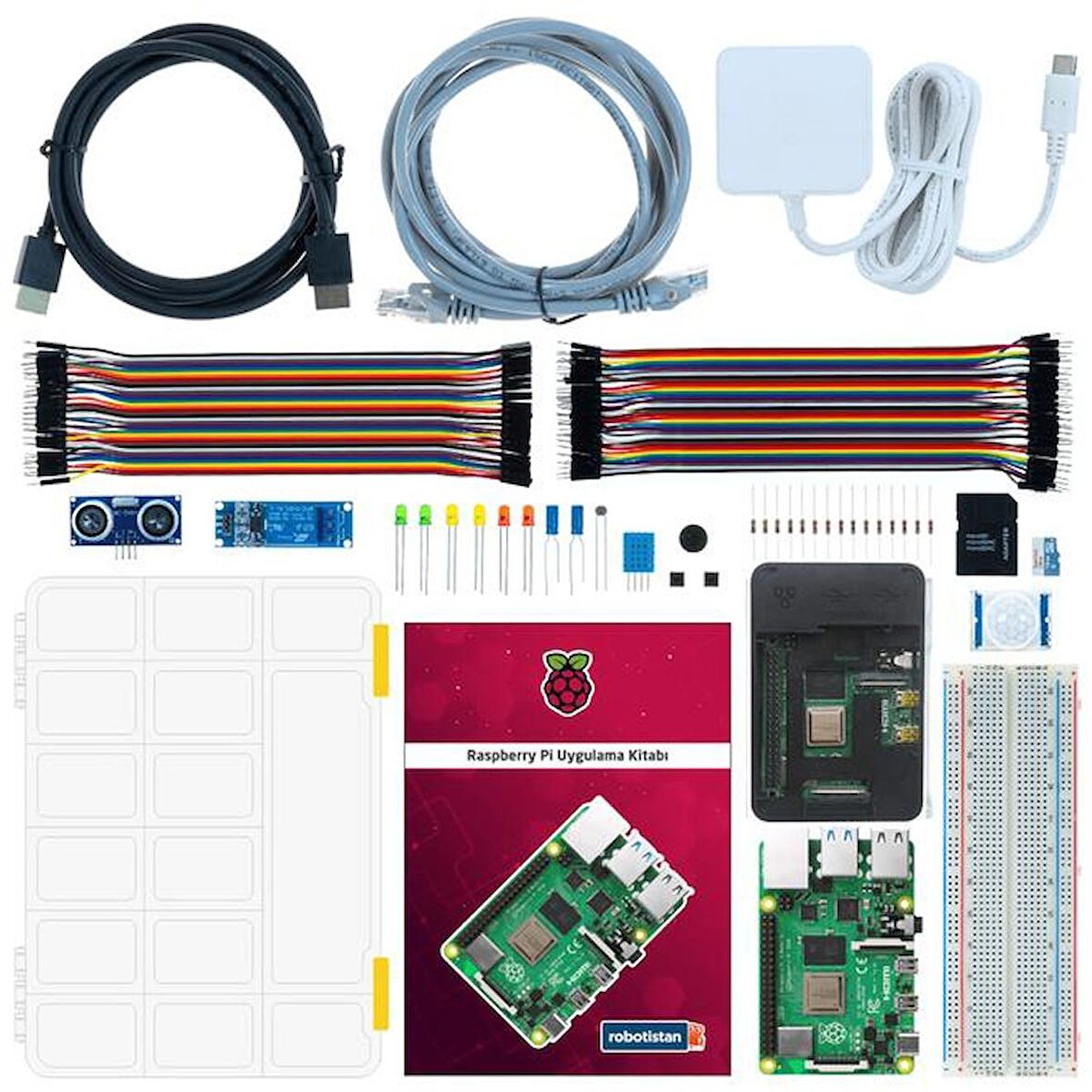 Robotistan Raspberry Pi 4 2GB Süper Başlangıç Seti