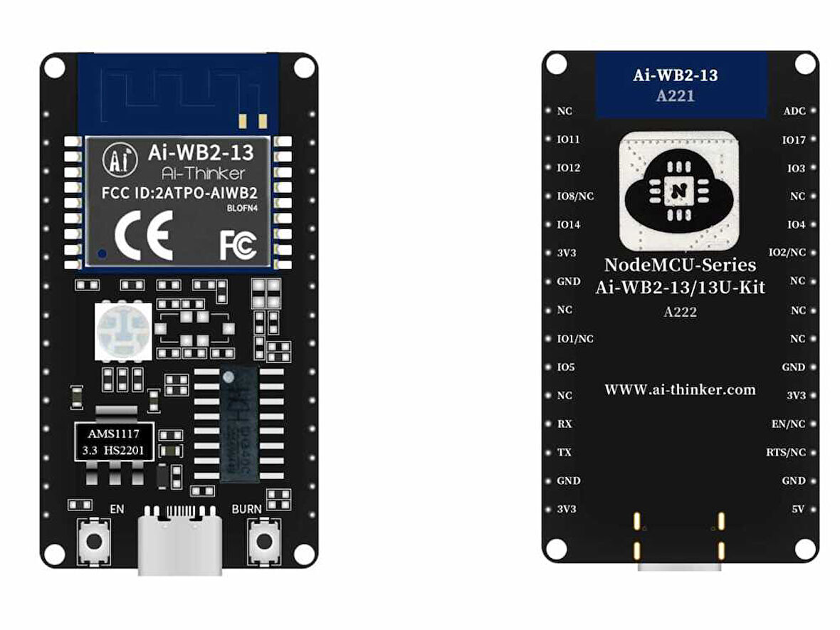 Ai-WB2-13 Wi-Fi Bluetooth Geliştirme Kartı