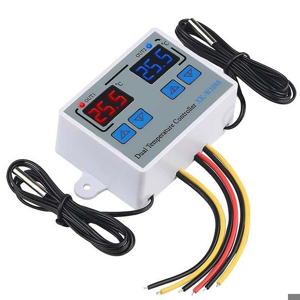 XK-W1088 İkili Dijital Sıcaklık Kontrollü Anahtar - 24V/DC 240W