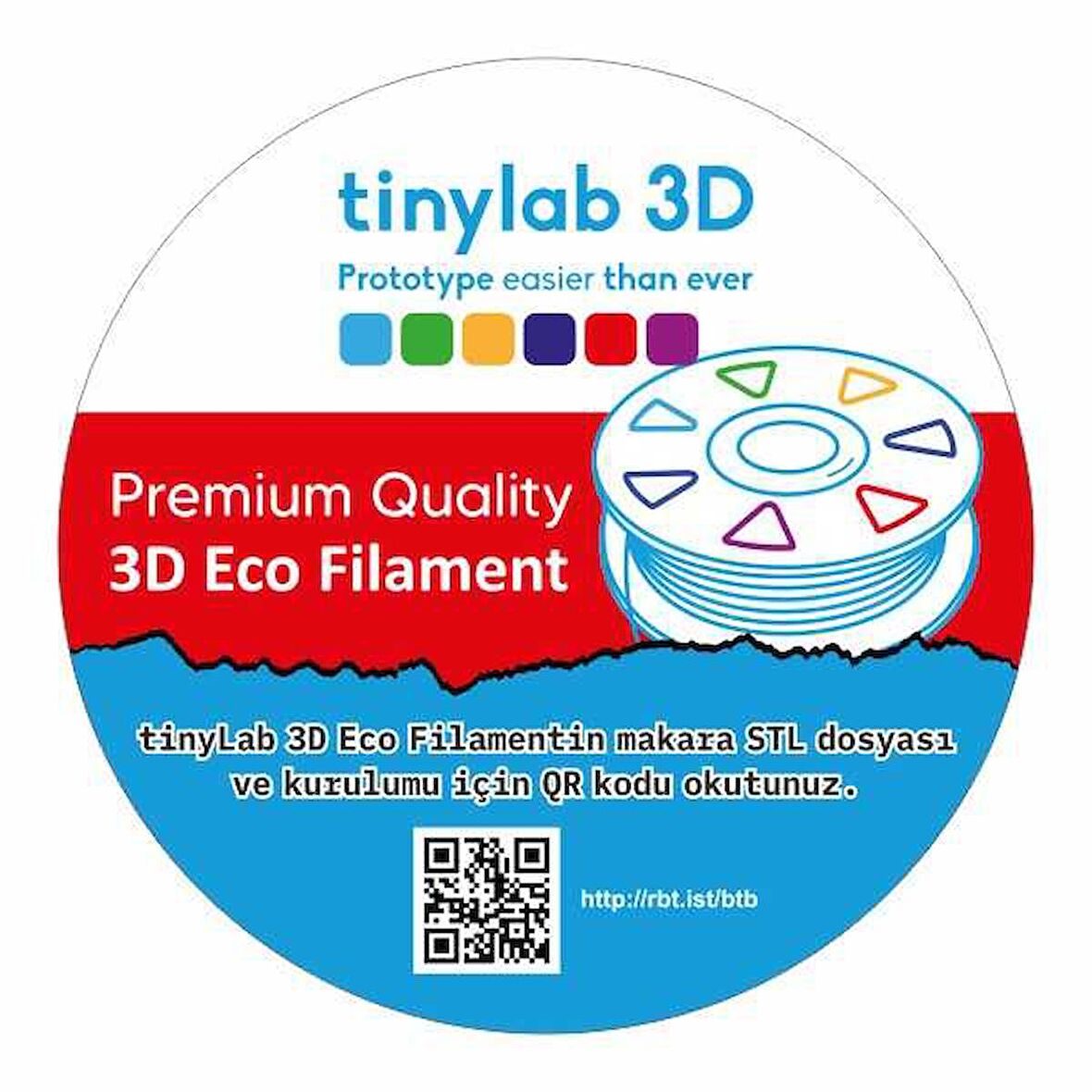 Tinylab Eco PLA Filament - 1.75mm Siyah