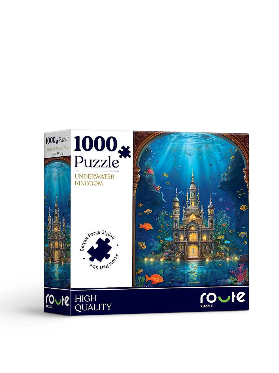 1000 Parça UNDERWATER KINGDOM Puzzle 48 X 68 CM