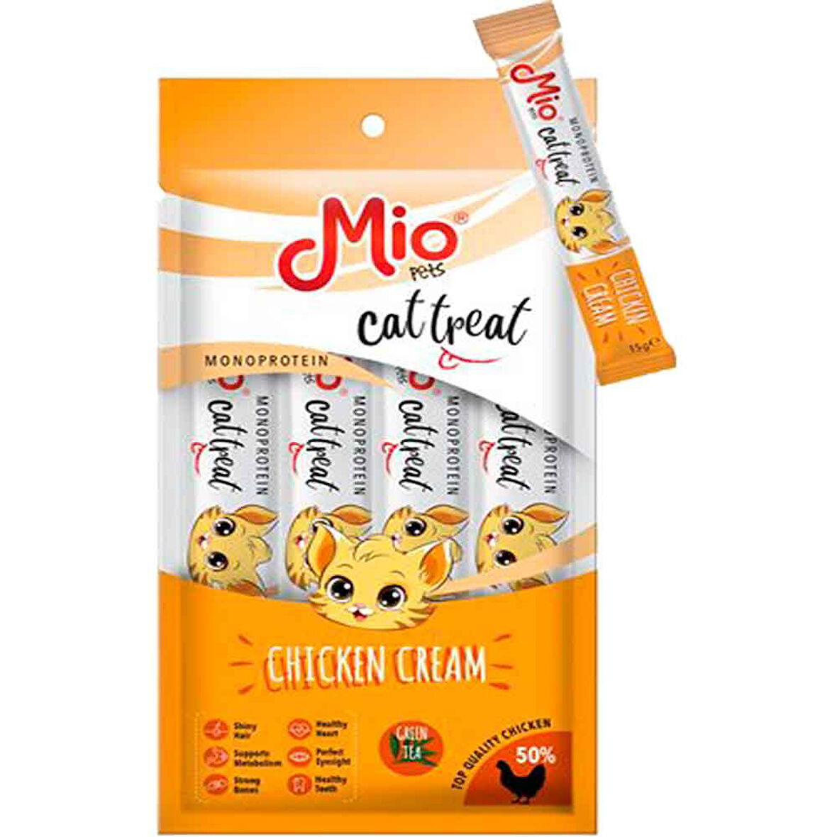 Mio Kedi Ödülü Krema Tavuklu 4x15 Gr