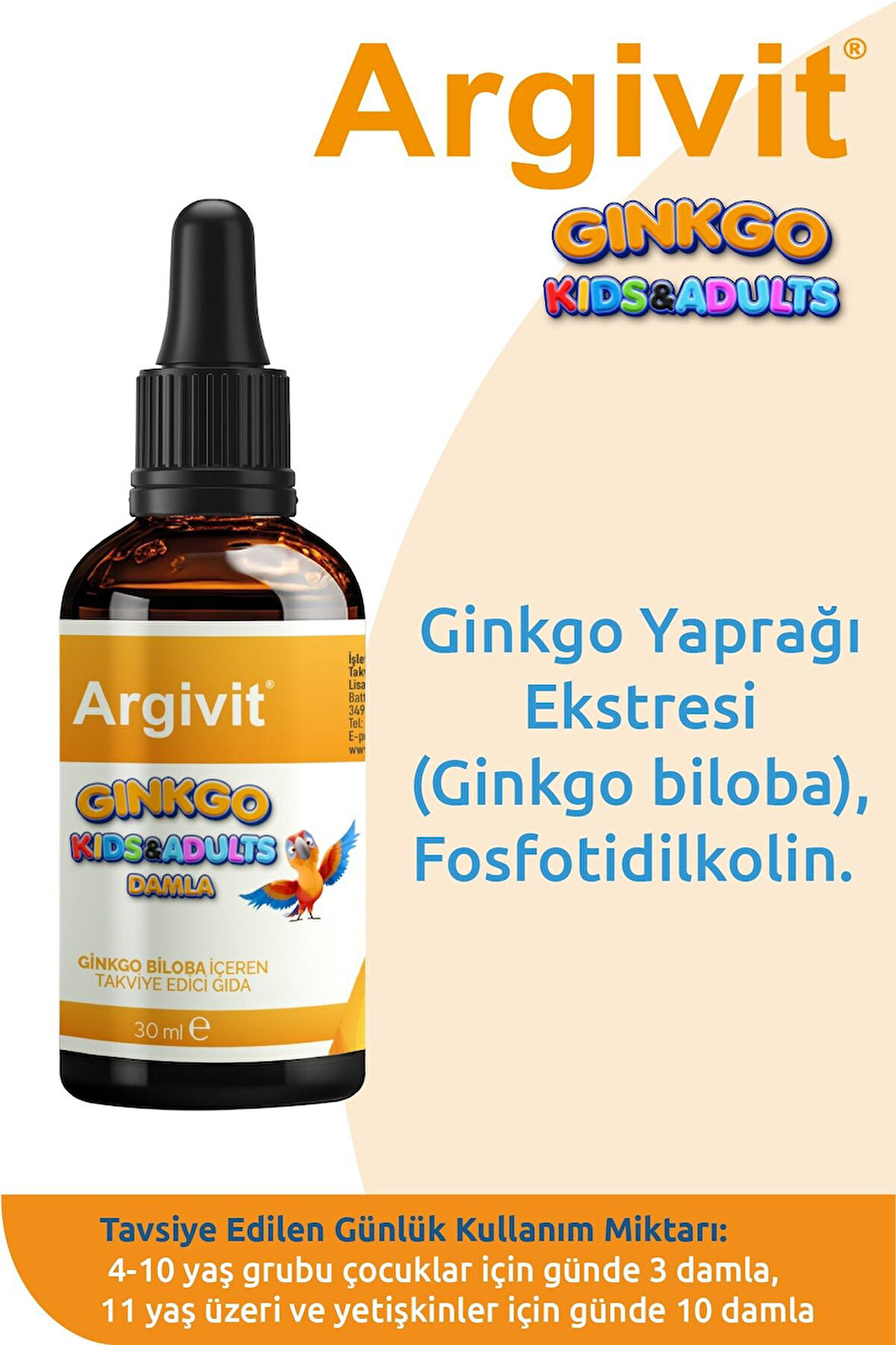 Gınkgo Bıloba 30 Ml Damla