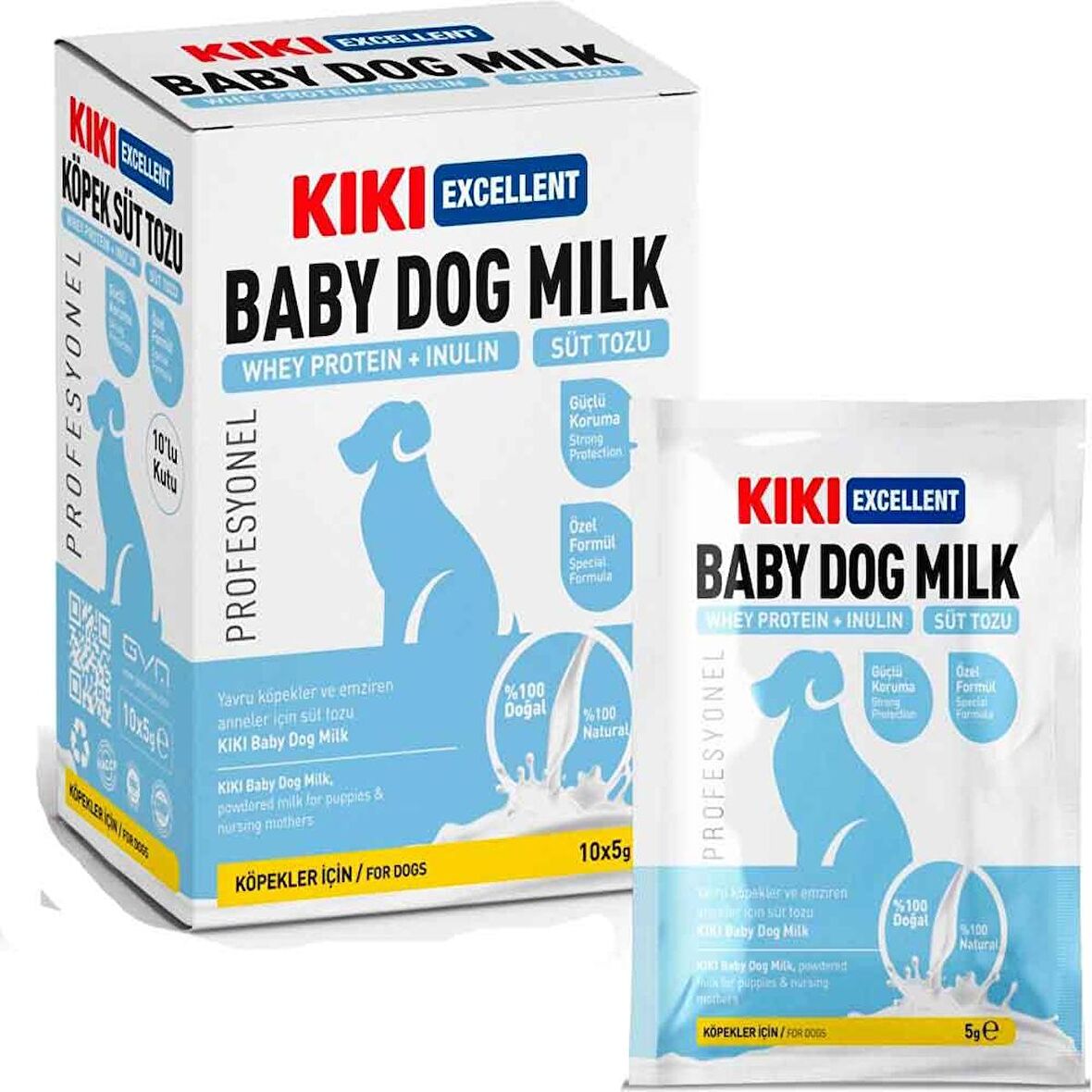 KIKI Excellent Köpek Süt Tozu 10x5 Gr