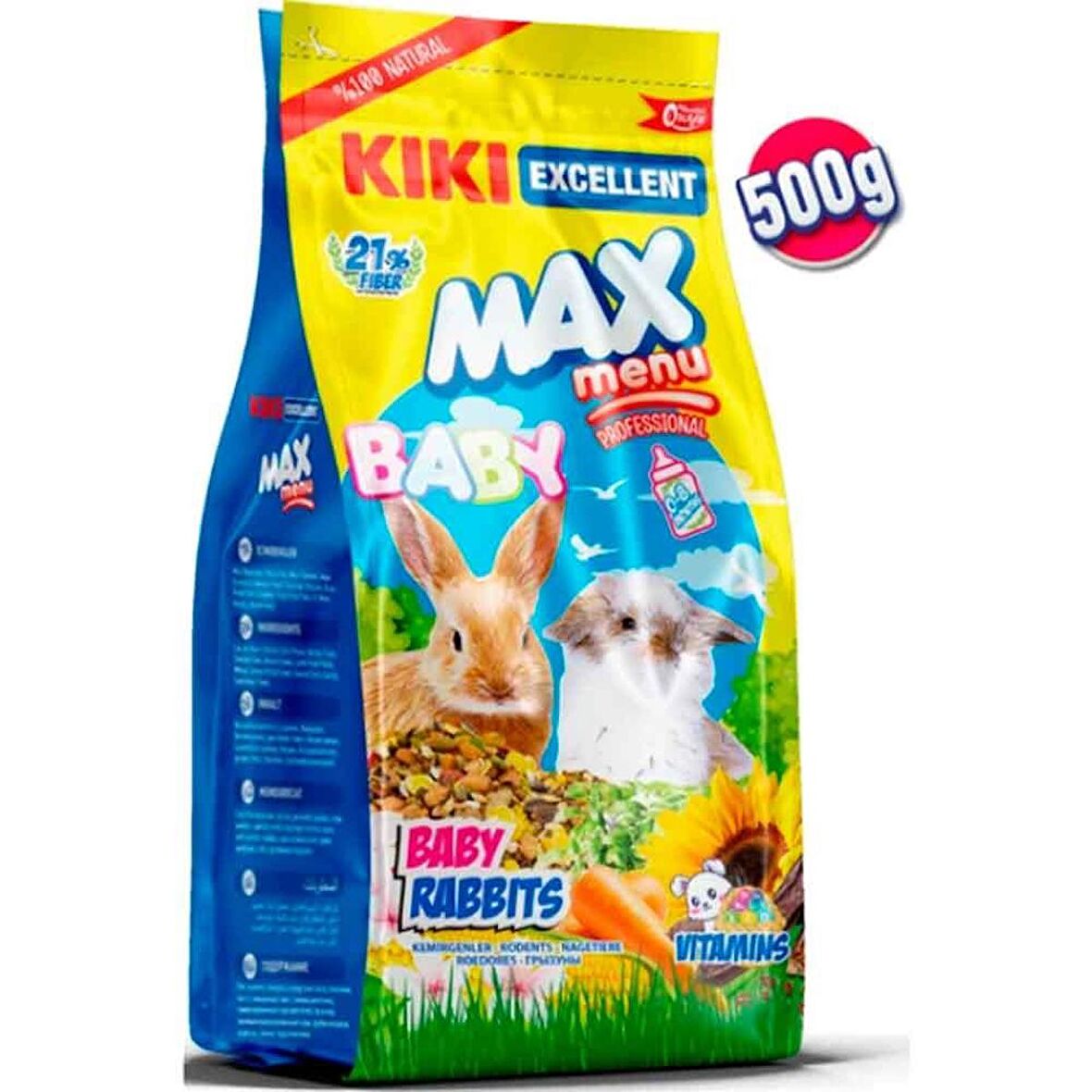 KIKI Excellent Max Menu Yavru Tavşan Yemi 500 Gr