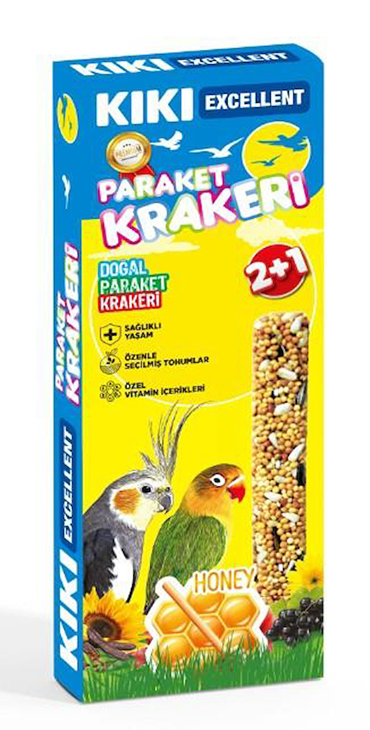 Kiki Excellent Ballı Kraker 3 Adet ( PARAKET )