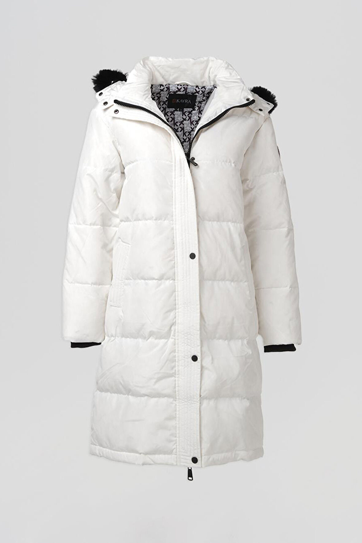 Kadın Kaztüyü Mont - Optik Beyaz | 44