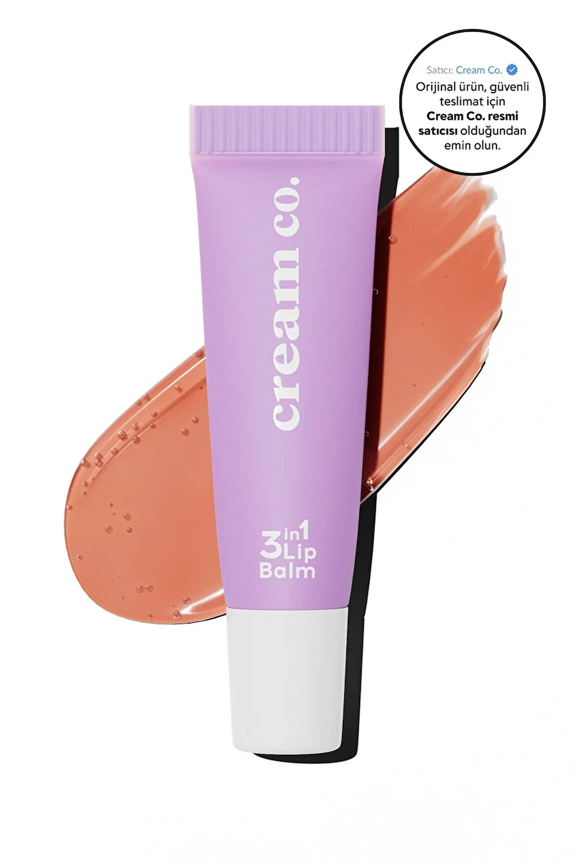 Nemlendirici Parlatıcı 3in1 Lip Balm | Dudak Bakım | Sugar Cookie Bej | Hyaluronik Asit Seramid