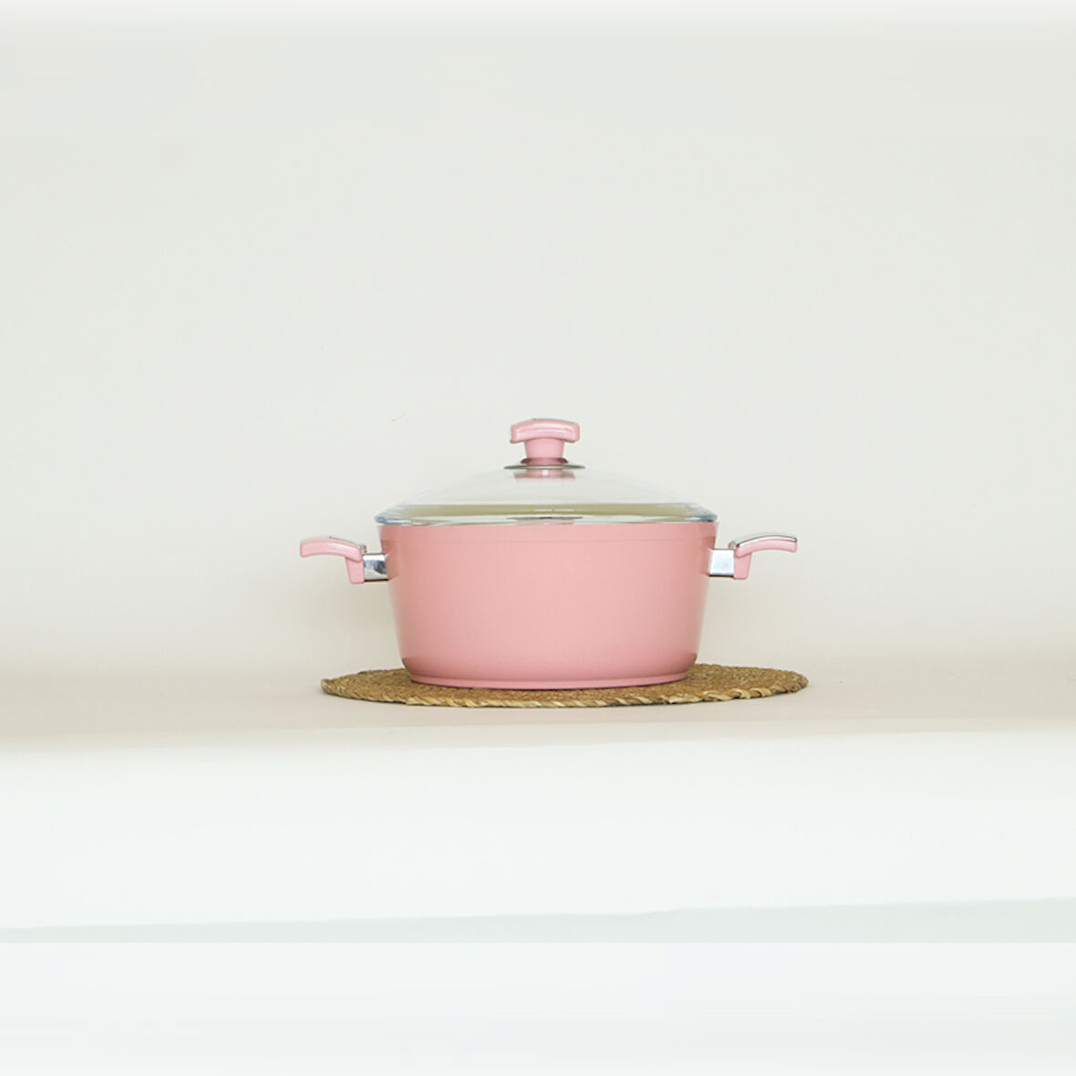 Bonera Seramik 24 Cm Derin Tencere Pembe