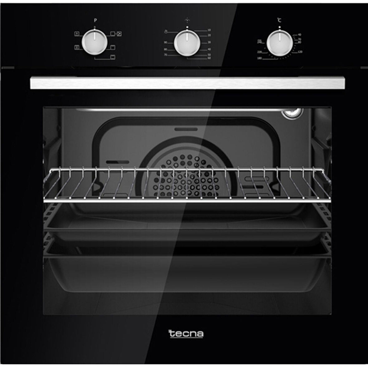 Tecna 8126 6 Fonksiyon Siyah Ankastre Fırın