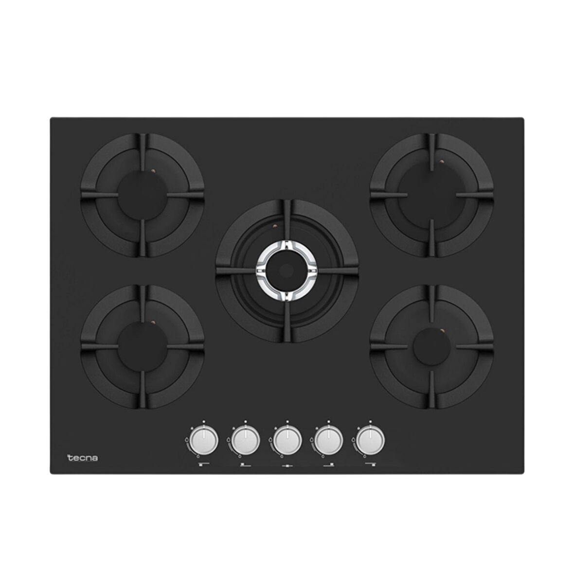 Tecna 8471 5 Gözlü Döküm Izgara 70 Cm Siyah Ankastre Ocak