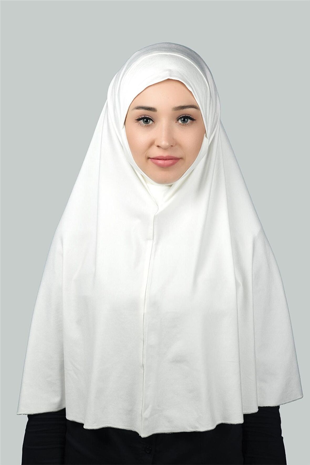 Hazır Türban Peçeli Pratik Eşarp Tesettür Nikaplı Hijab - Namaz Örtüsü Sufle (3XL)