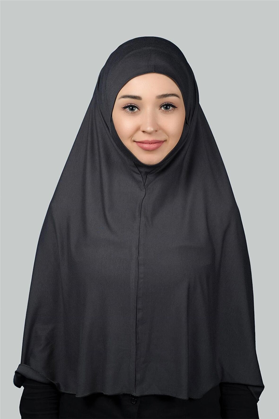 Hazır Türban Peçeli Pratik Eşarp Tesettür Nikaplı Hijab - Namaz Örtüsü Sufle (3XL)