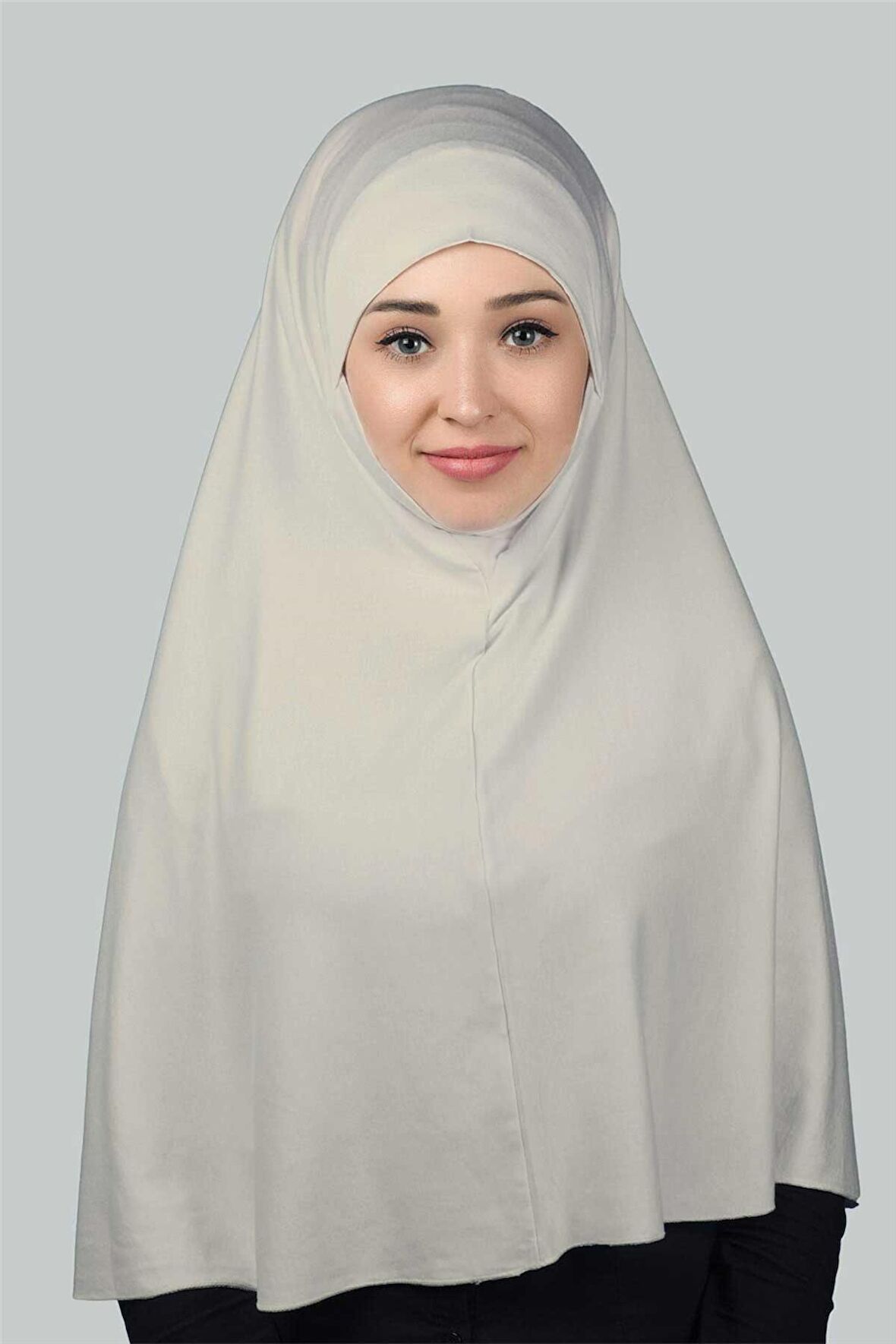 Hazır Türban Peçeli Pratik Eşarp Tesettür Nikaplı Hijab - Namaz Örtüsü Sufle (3XL)