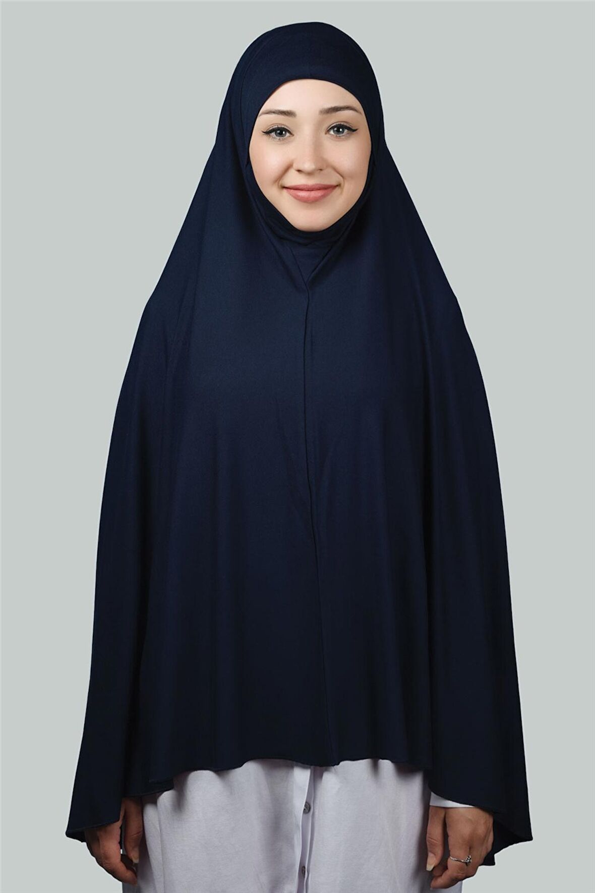 Hazır Türban Peçeli Pratik Eşarp Tesettür Nikaplı Hijab - Namaz Örtüsü Sufle (5XL)