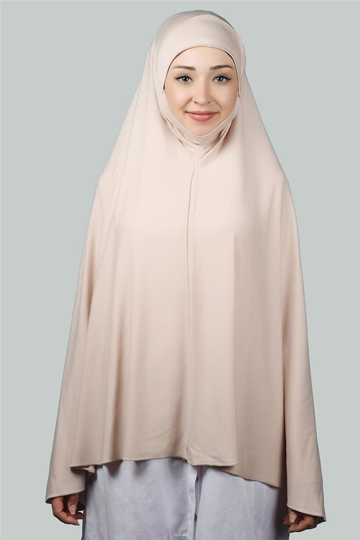 Hazır Türban Peçeli Pratik Eşarp Tesettür Nikaplı Hijab - Namaz Örtüsü Sufle (5XL)