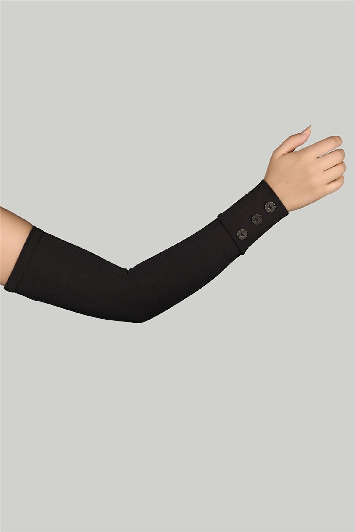 Düğmeli Pratik Tesettür Kolluk Penye Namaz Kolluğu