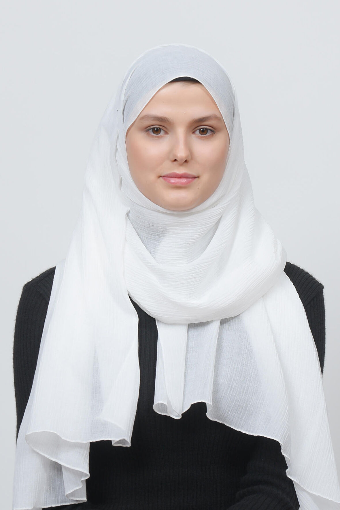 Kadın Pratik Kırışık Krinkıl Mira Tesettür Şal