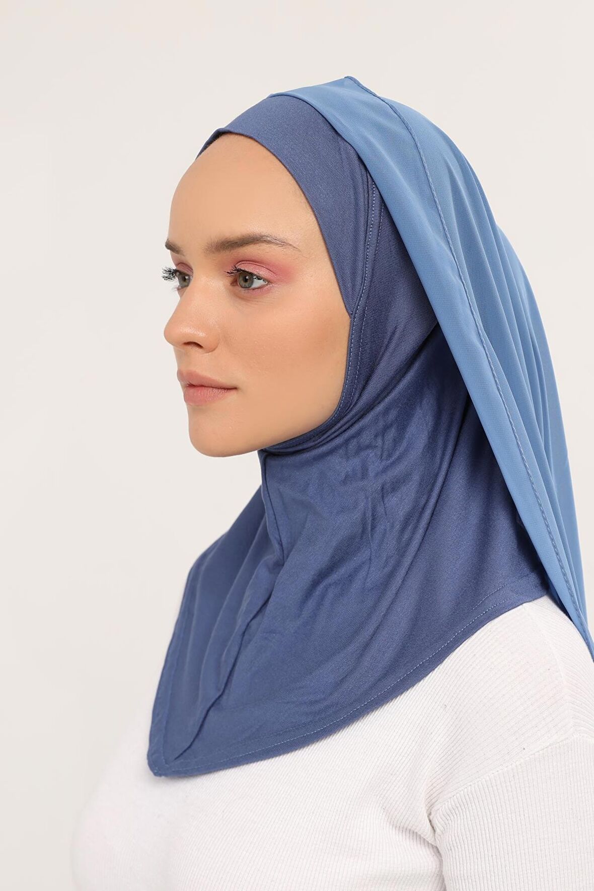 Hazır Lüks Pratik Hijablı  Şifon Şal