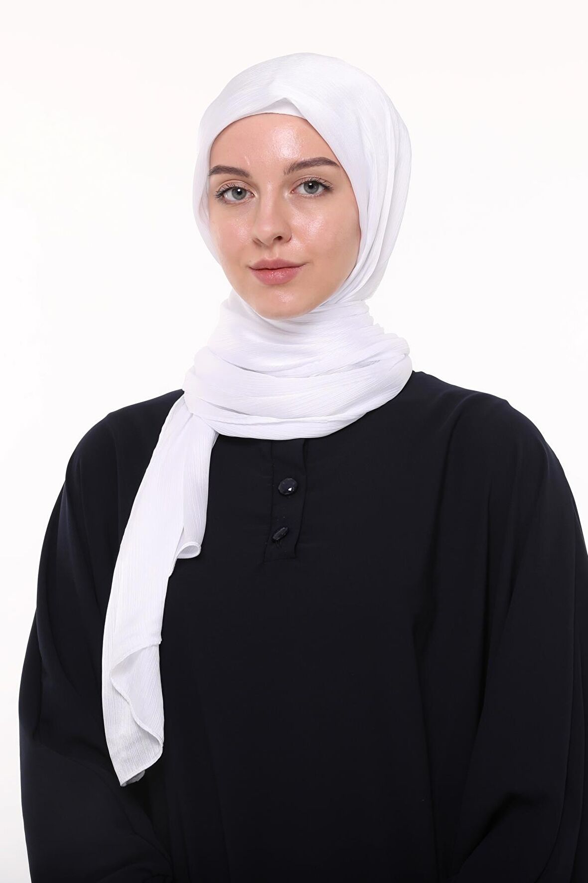 Kadın Düz Parlak Lüks Yoryo Saten Şifon Abiye Janjan Şal