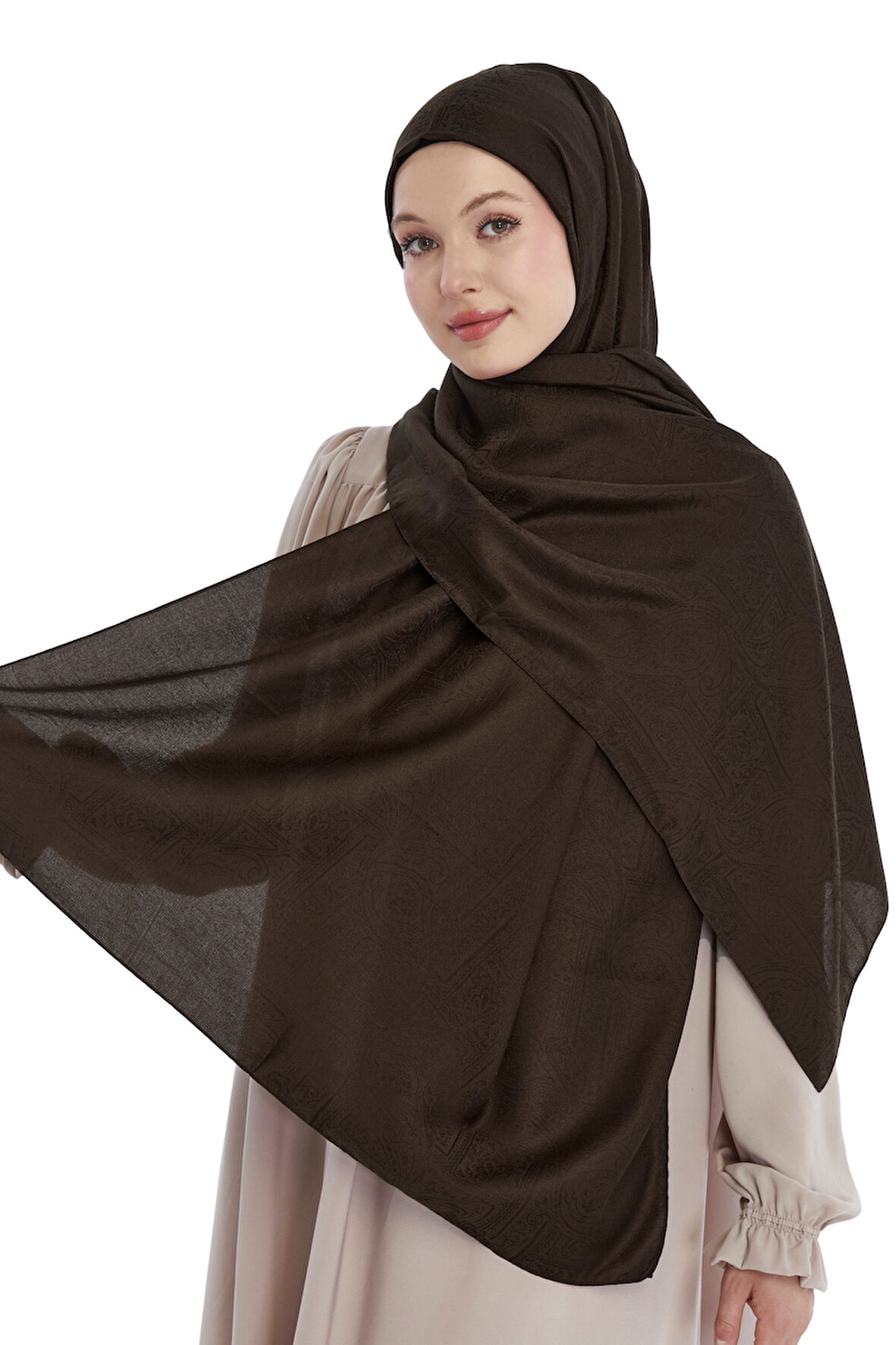 Monogram Etnik Desen Şal