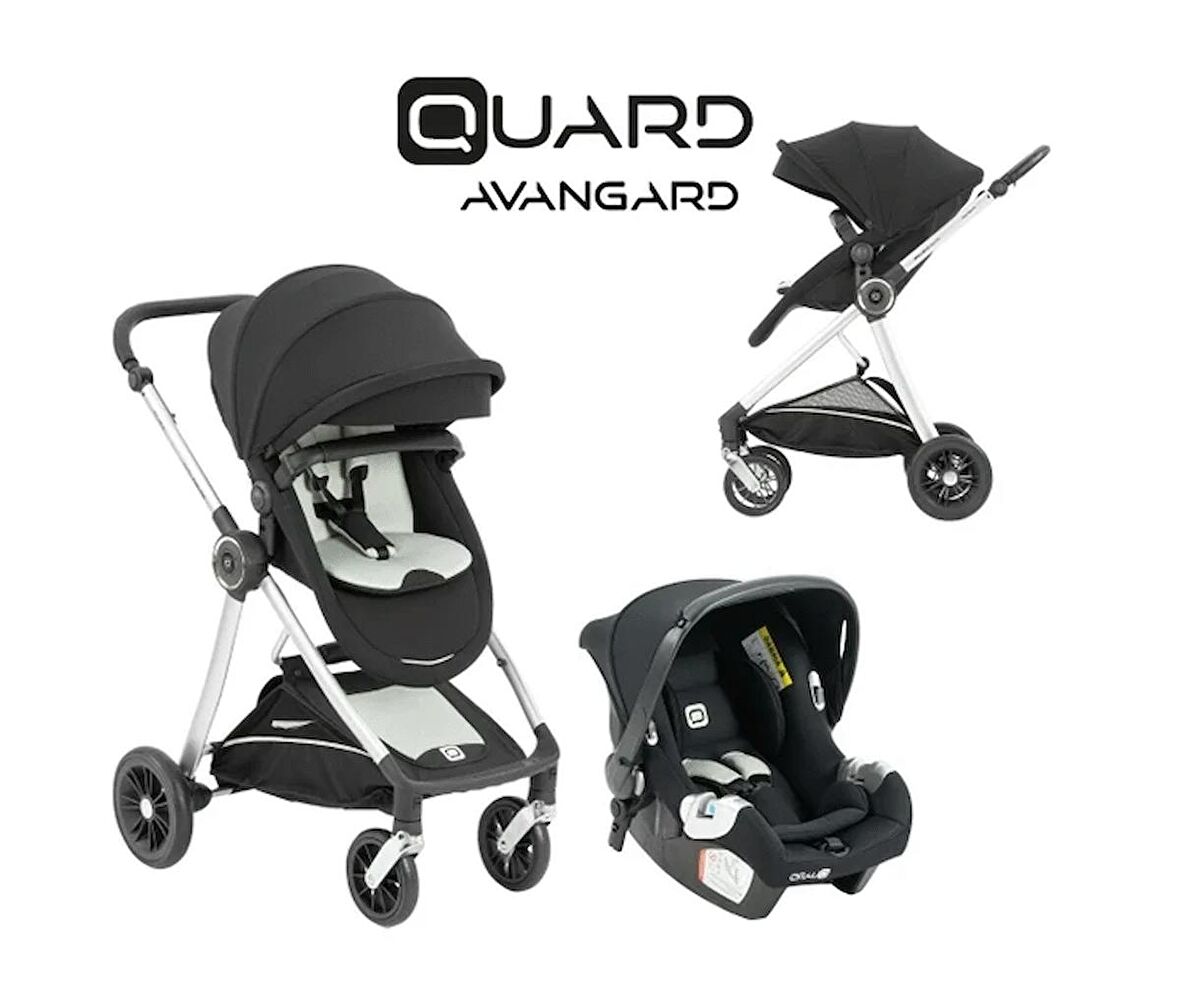 Quard Avangard Travel Sistem Bebek Arabası Siyah