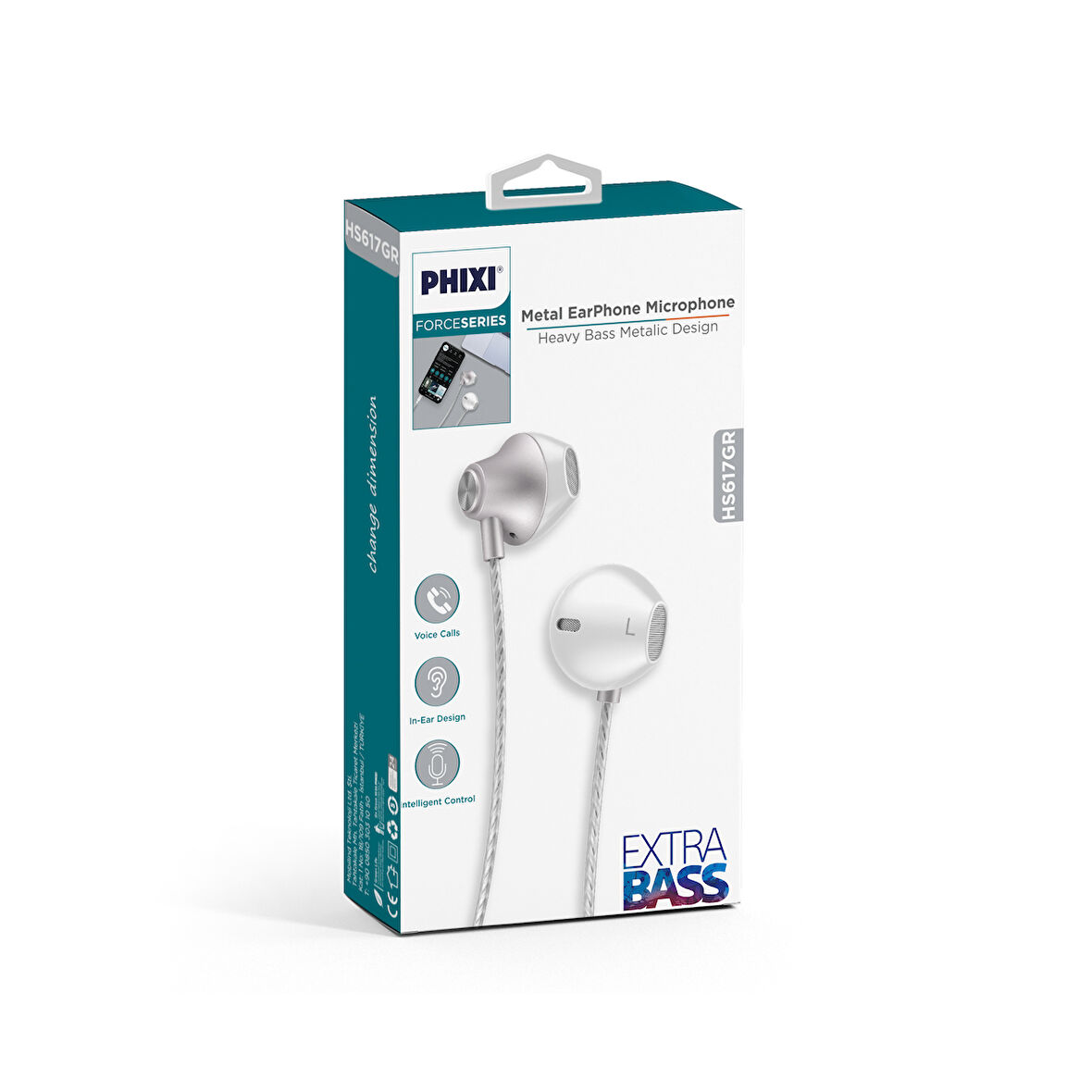 Phixi Force HS617 Mikrofonlu EarPods Kulaklık