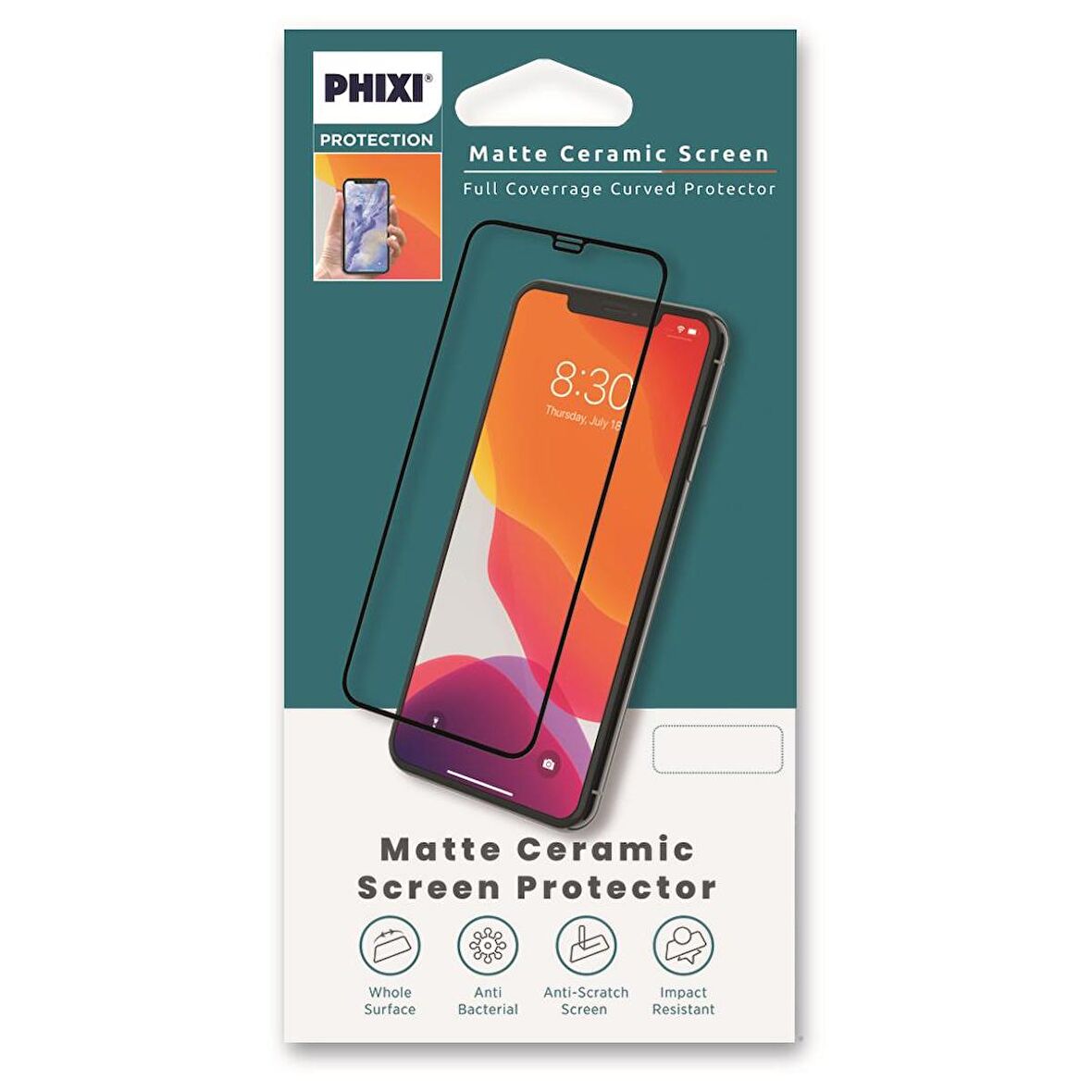 Phixi 9H Matte Ceramic Apple iPhone 13 Ekran Koruyucu