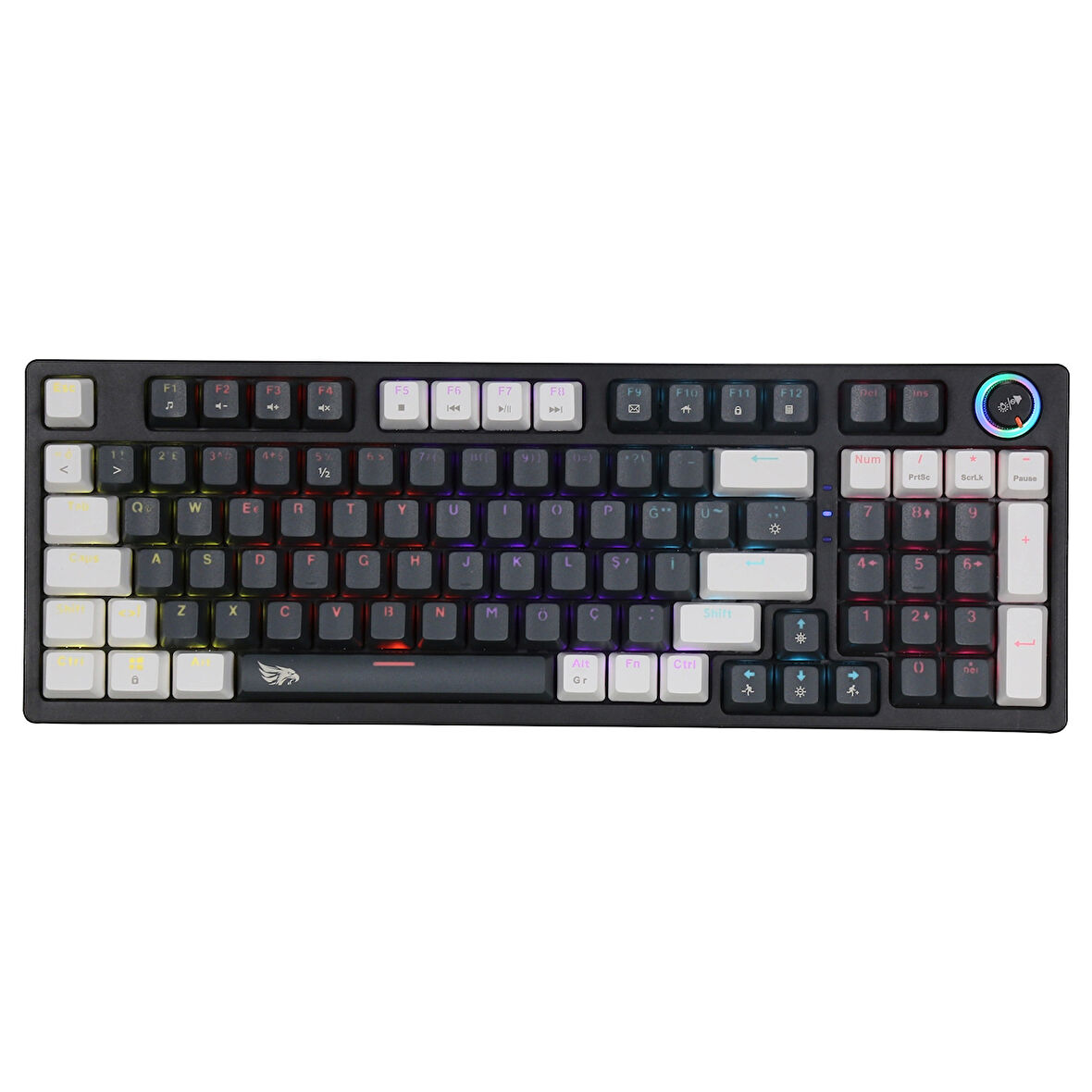 Gameagle Strike Plus MK-96X1ABB Mekanik Işıklı Blue Switch Gamer Oyuncu Klavye