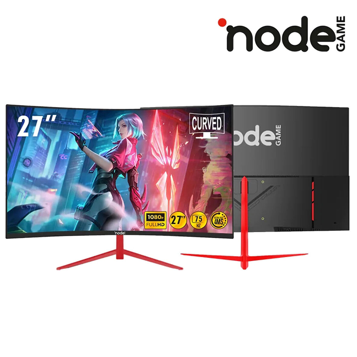 NODE GAME ND-CV2775 27" inç 75HZ Curved Gaming Monitör