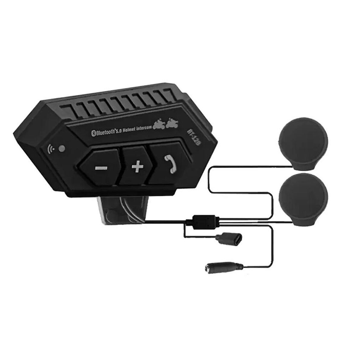 Torima BT-12B Motosiklet Bluetooth Intercom Interkom Dinleme Ve Konuşma Özellikli Su Geçirmez Kulaklık
