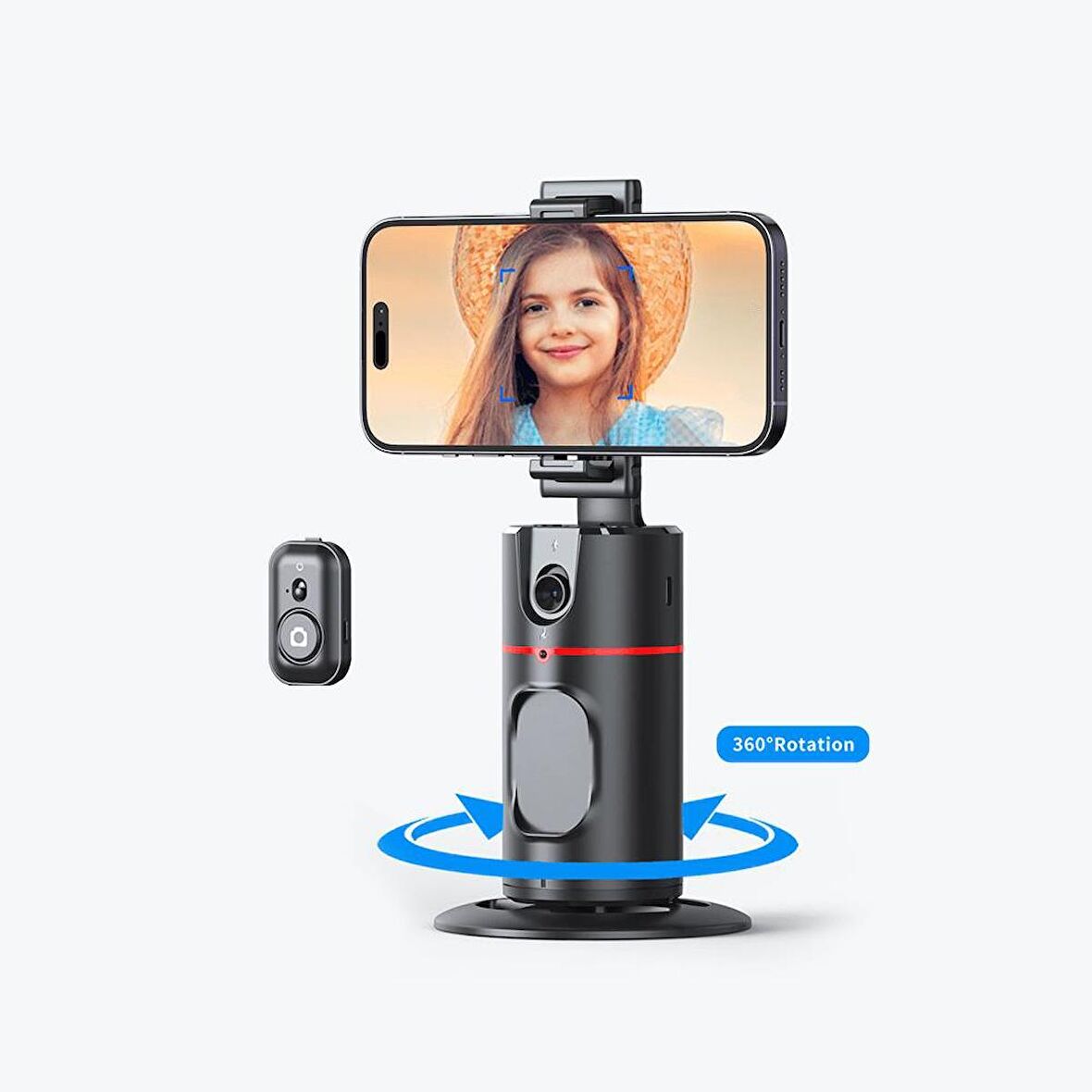 Torima P02 Profesyonel 360 Derece Gimbal Öz Çekim Telefon Sabitleyici Video Çekimi Siyah