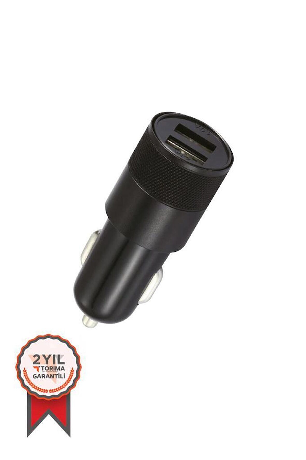 Torima C3 Siyah Tüm Araçlara Uyumlu Araba Çakmaklık Çift USB Girişli Oto Şarj Aleti Soketi