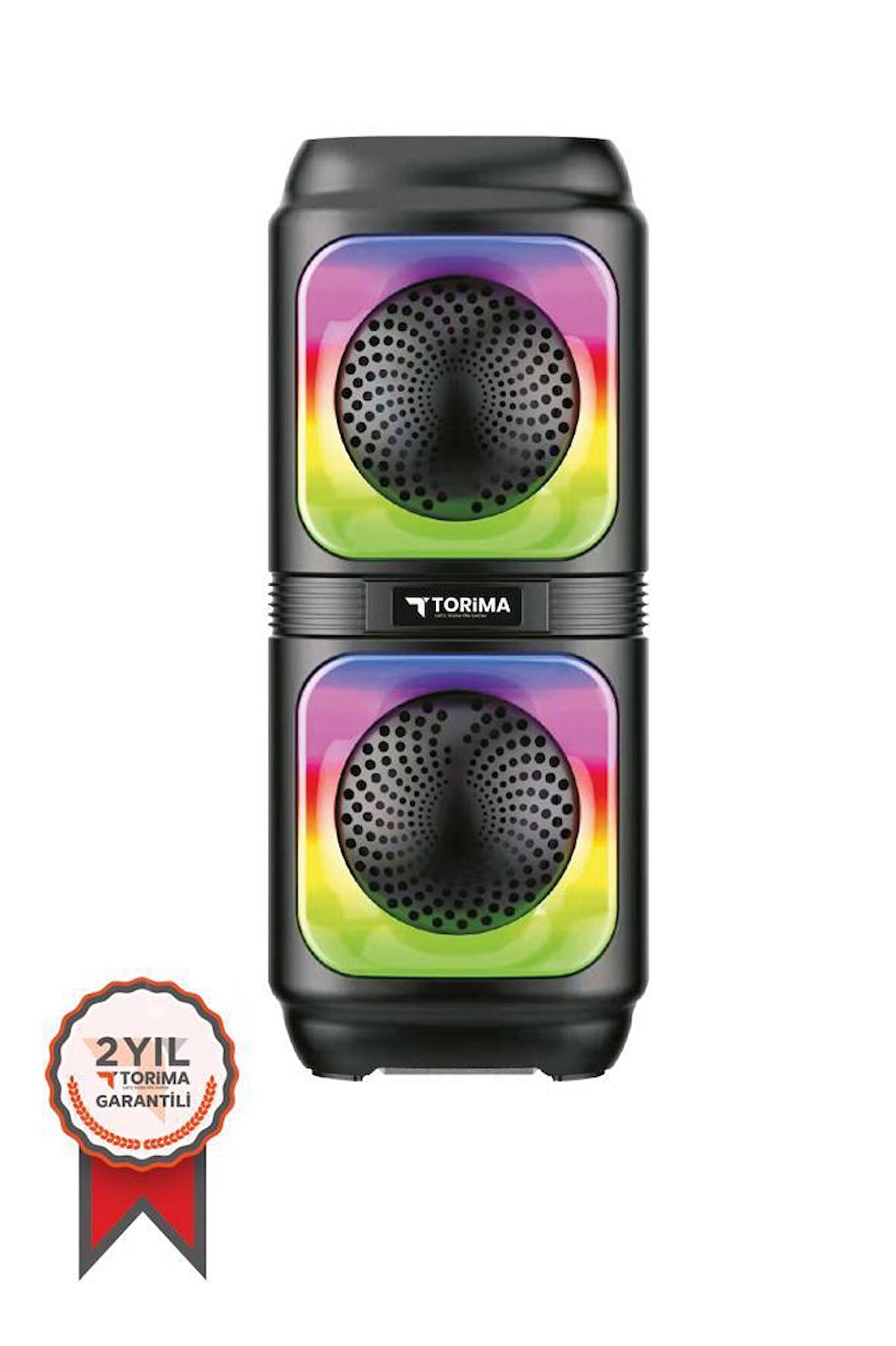 Torima D19 Siyah Wireless TWS RGB Renkli Bluetooth Hoparlör