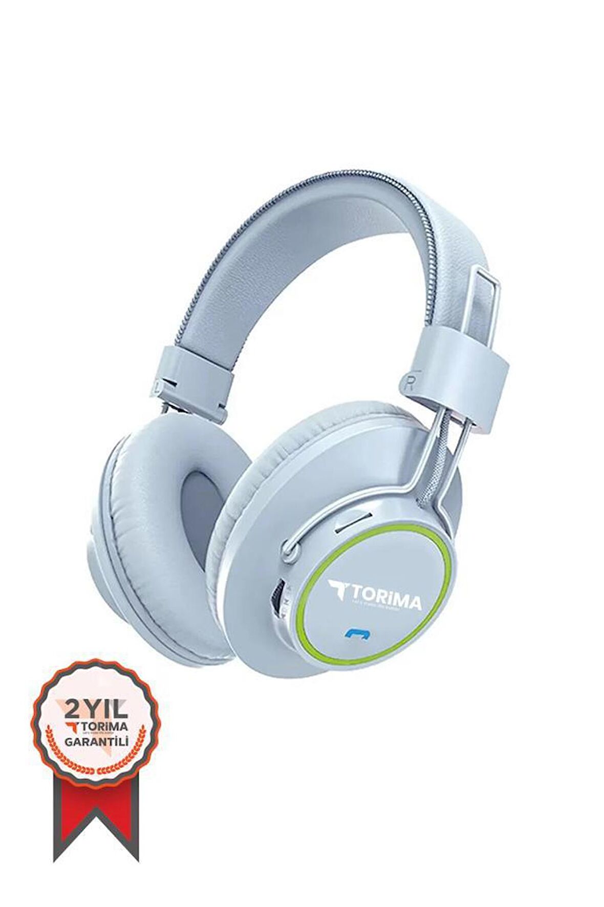 TORİMA HD-10 Gri Kafa Üstü Kablosuz Bluetooth Kulaklık
