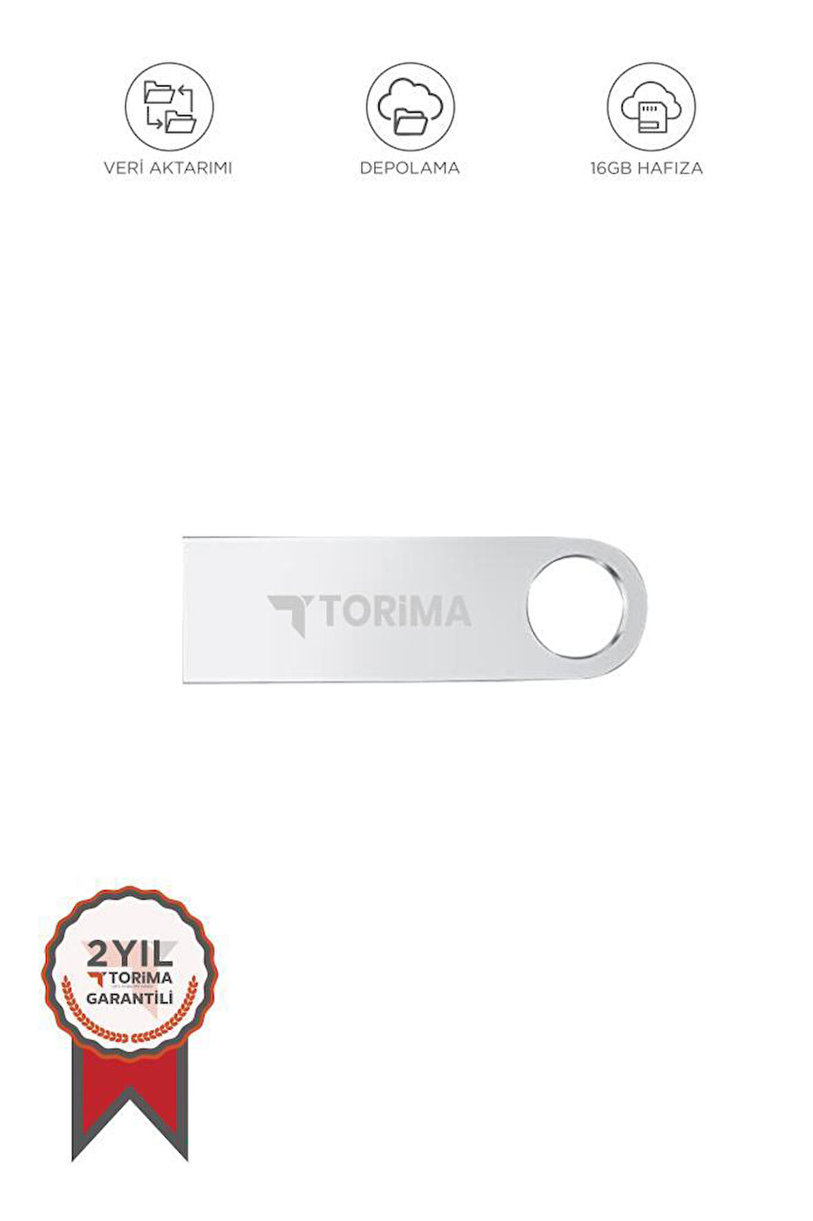 Torima 16GB Metal 100 mb/s 3.0 USB Flash Bellek