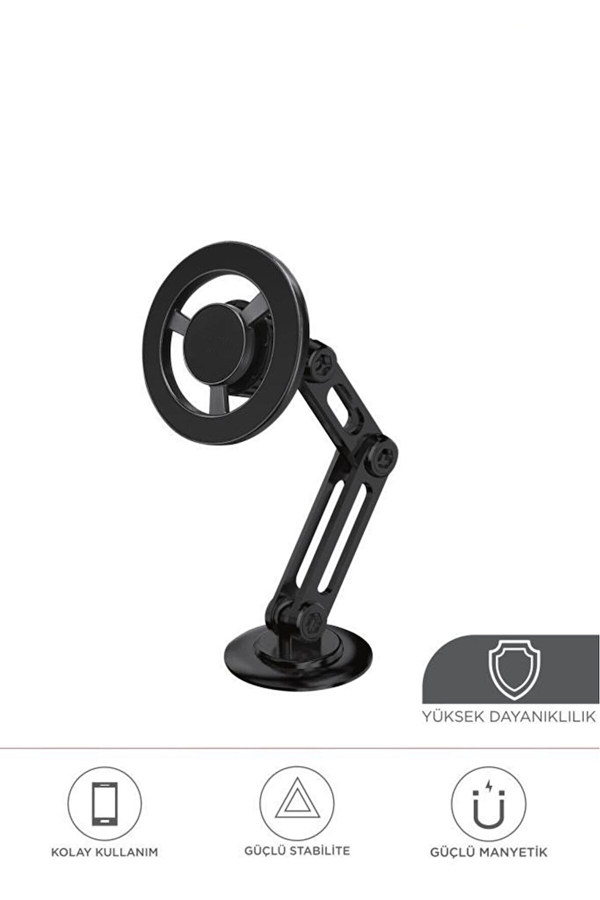 052 Metal Manyetik Telefon Tutucu – Güçlü Mıknatıslı, 360° Hareketli